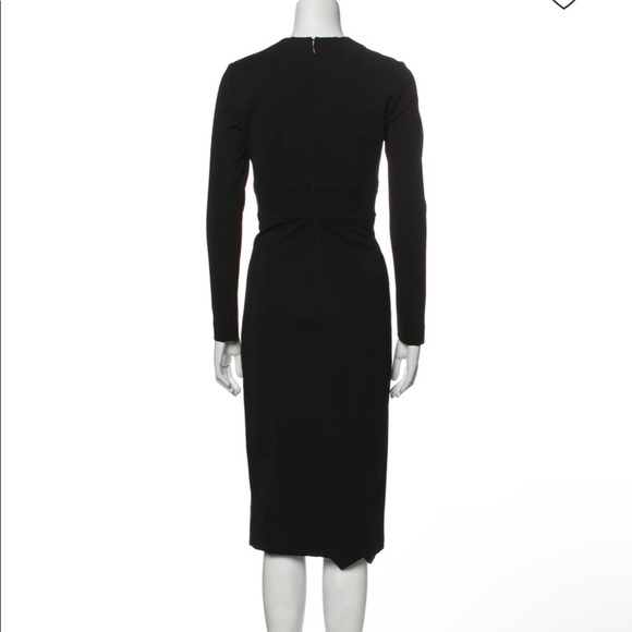 CUSHNIE et Ochs V-Neck Midi Length Dress - Picture 2 of 8